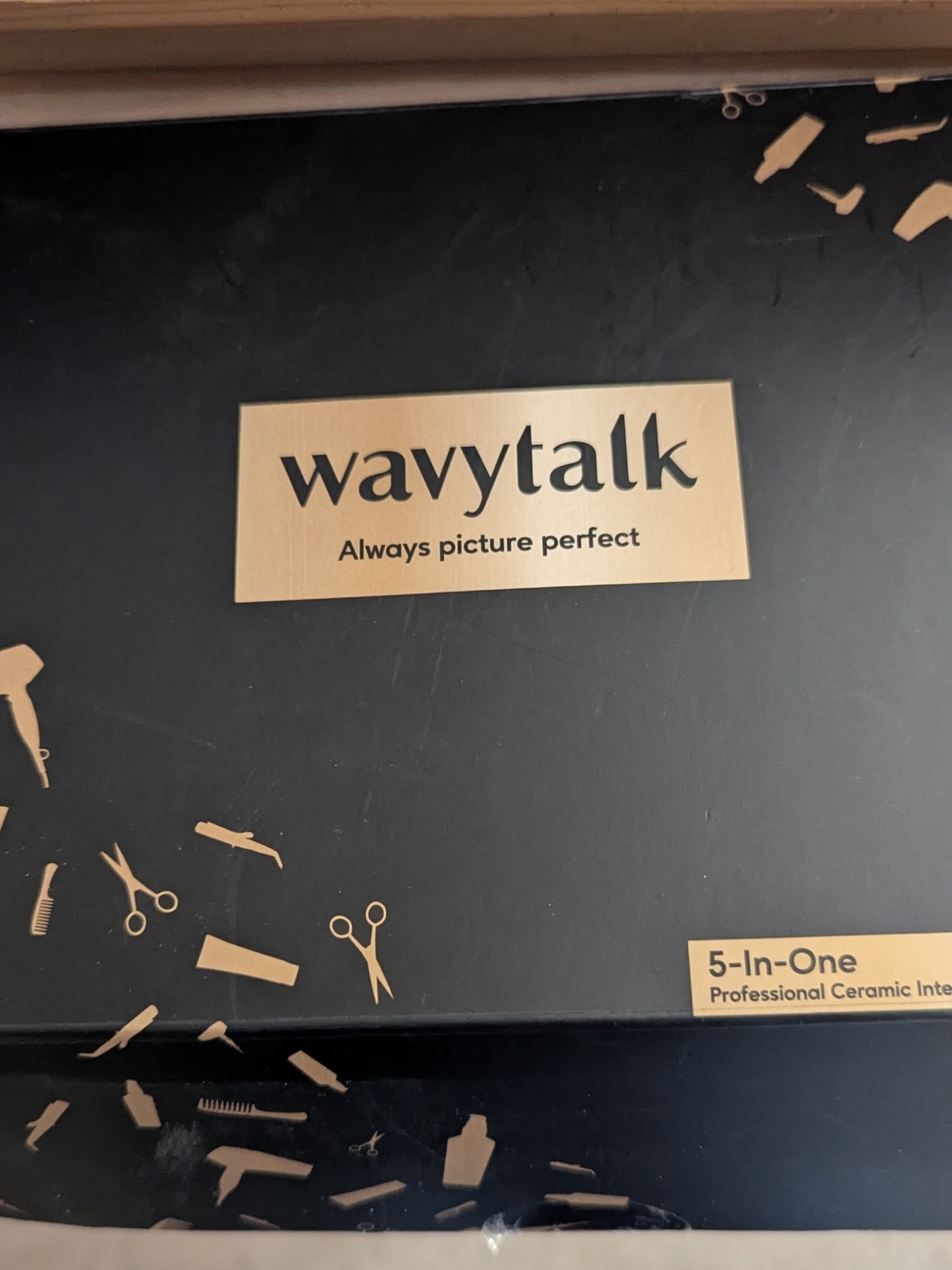 Wavytalk Black and Gold 5-in-One Hair Styling Tool